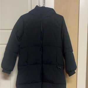 Girls Black Puffer Jacket